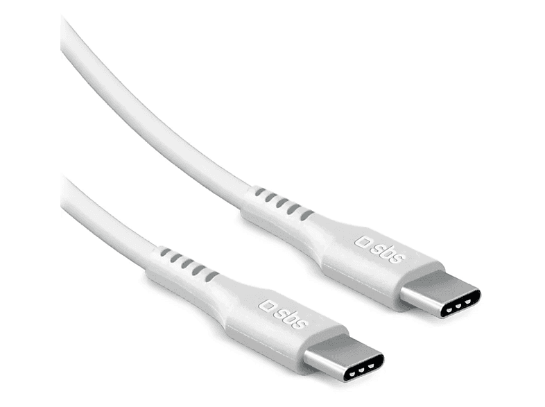 Kabel USB-C SBS do 2.0 (60 W / 480 Mbps) 2m Biały