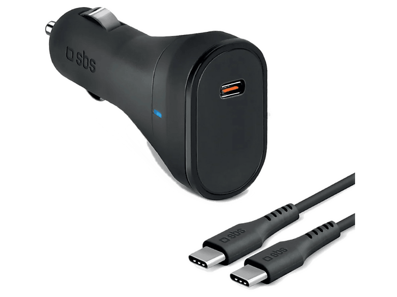 Ładowarka samochodowa SBS 65W PD 3.0 USB-C + kabel 2m Czarny