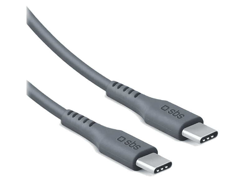 SBS Kabel USB-C do 2.0 (100 W / 480 Mbps) 2m Szary