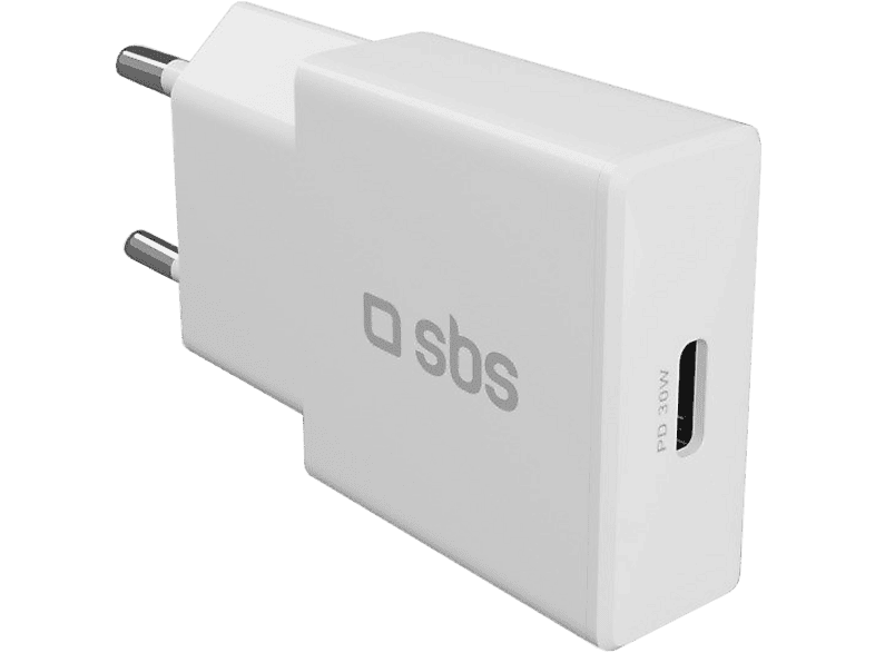 Ładowarka sieciowa SBS Ultra slim 30W Power Delivery Biały