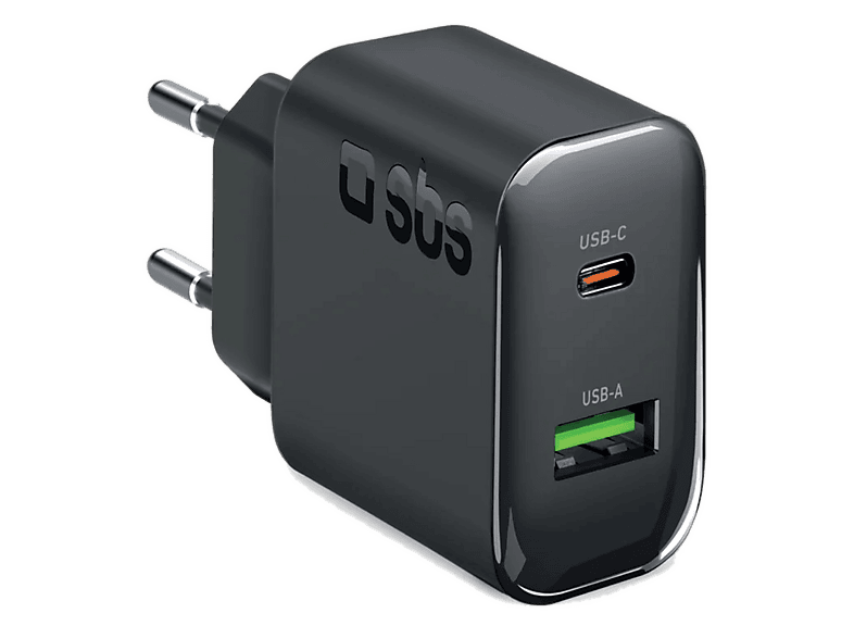 Ładowarka sieciowa SBS 65W PD 3.0 1xUSB-C 1xUSB-A Czarny