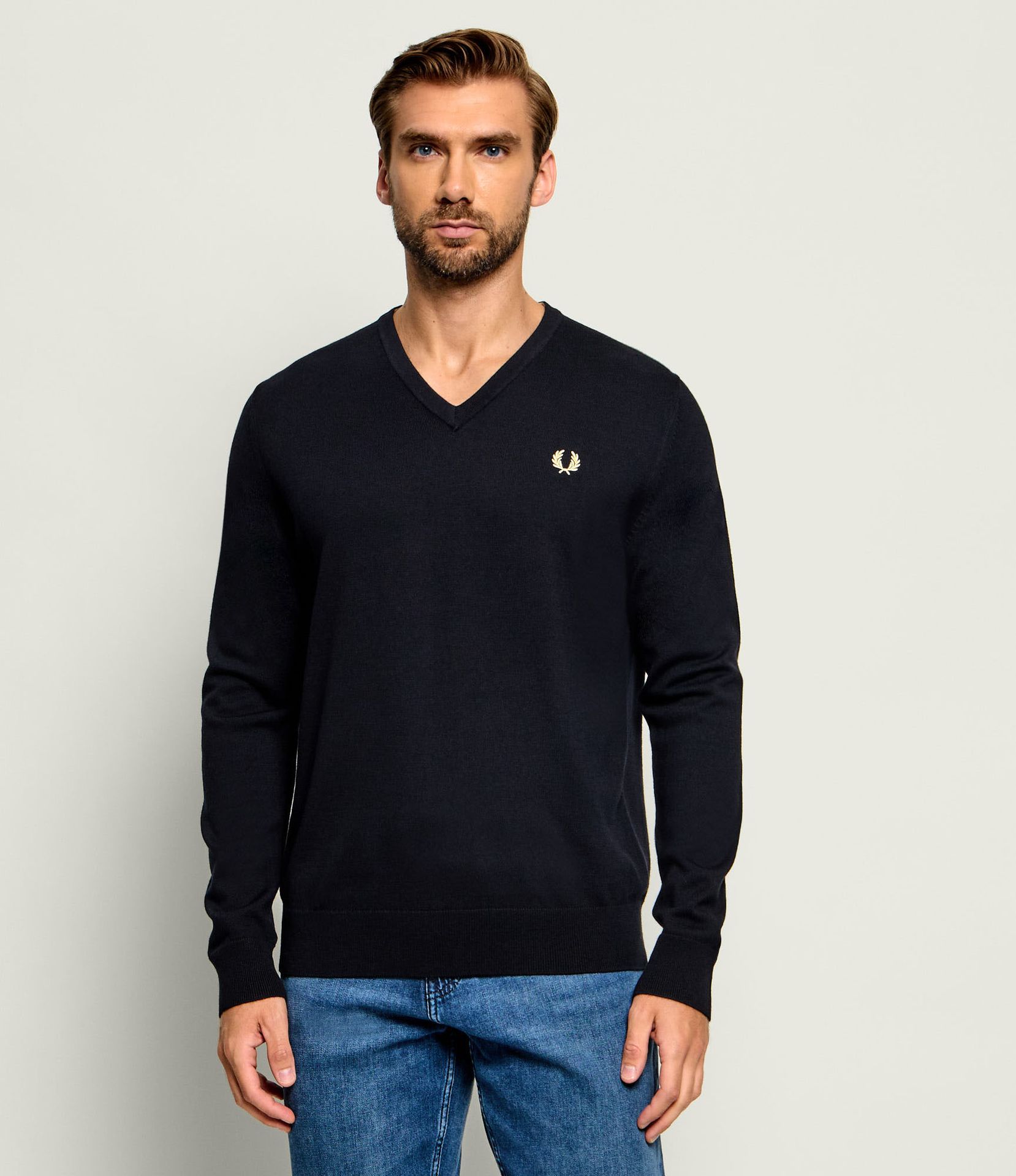 Fred Perry Wełniany sweter Regular Fit