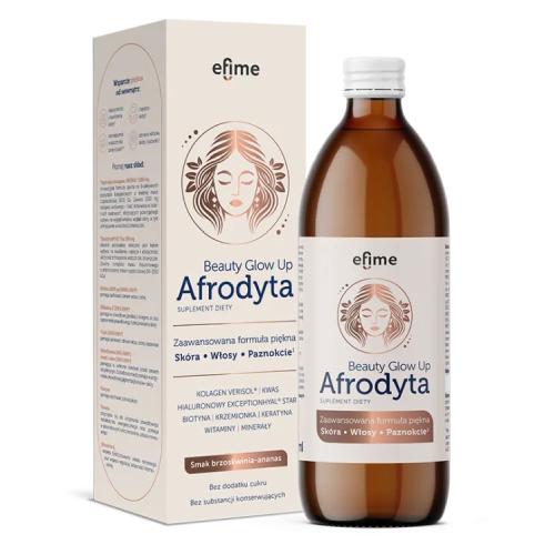 Efime Afrodyta Beauty Glow Up smak brzoskwinia-ananas, 500 ml