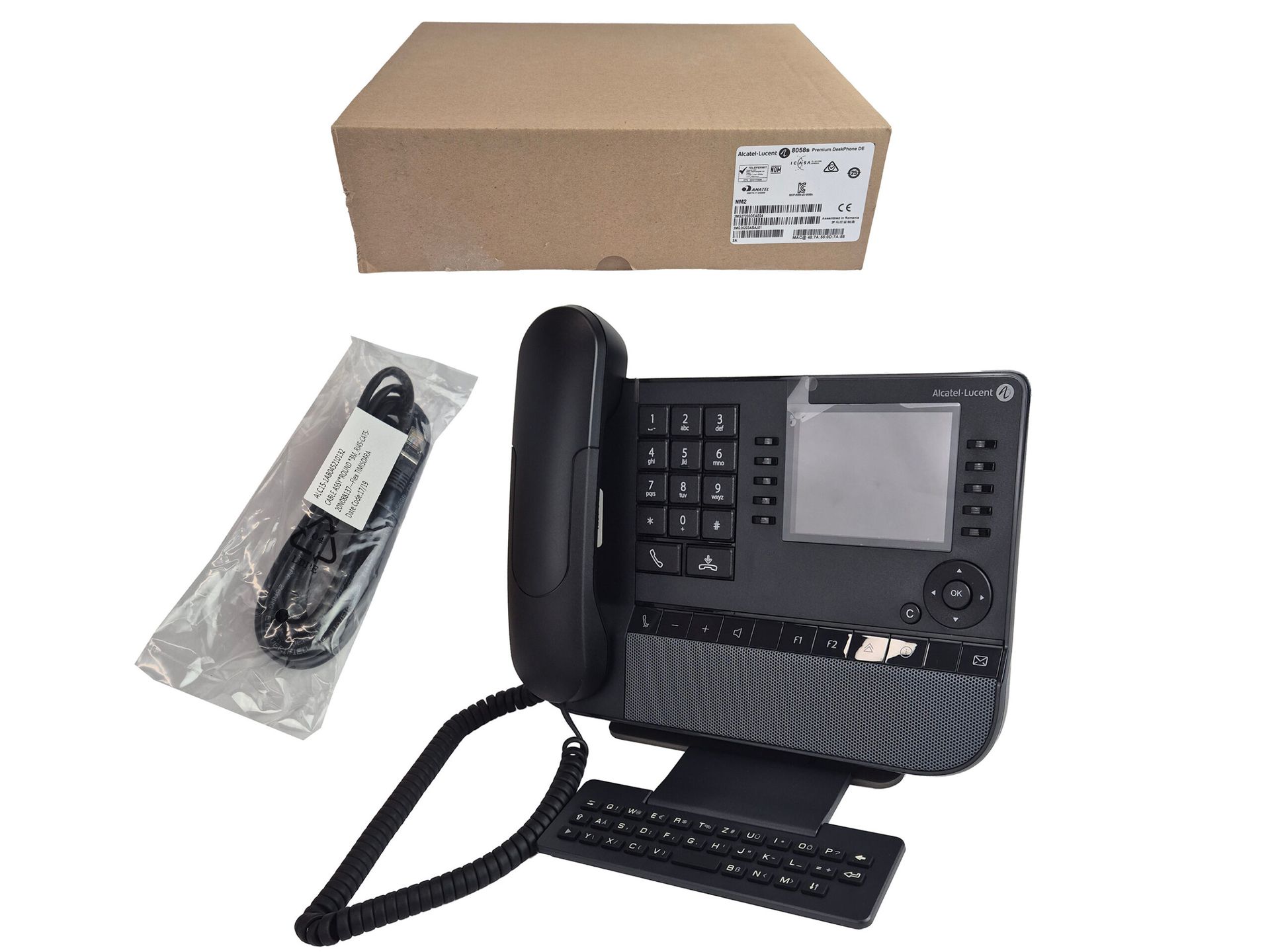 Telefon IP Alcatel-Lucent 8058s Premium DeskPhone DE Gigabit PoE Nowy 110721