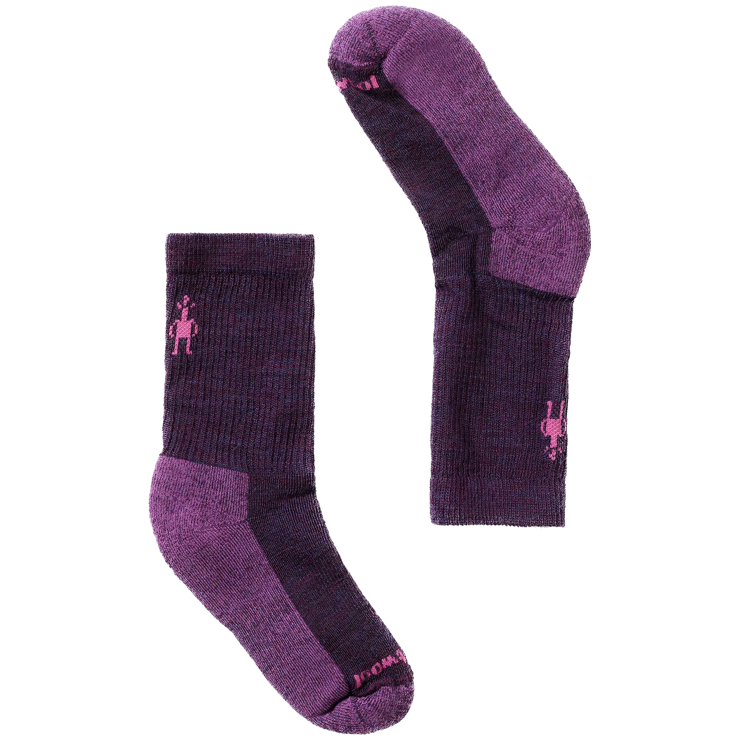 Skarpety dziecięce Smartwool Kids' Hike Light Cushion Crew Socks Rozmiar skarpet: 33-36 / Kolor: fioletowy