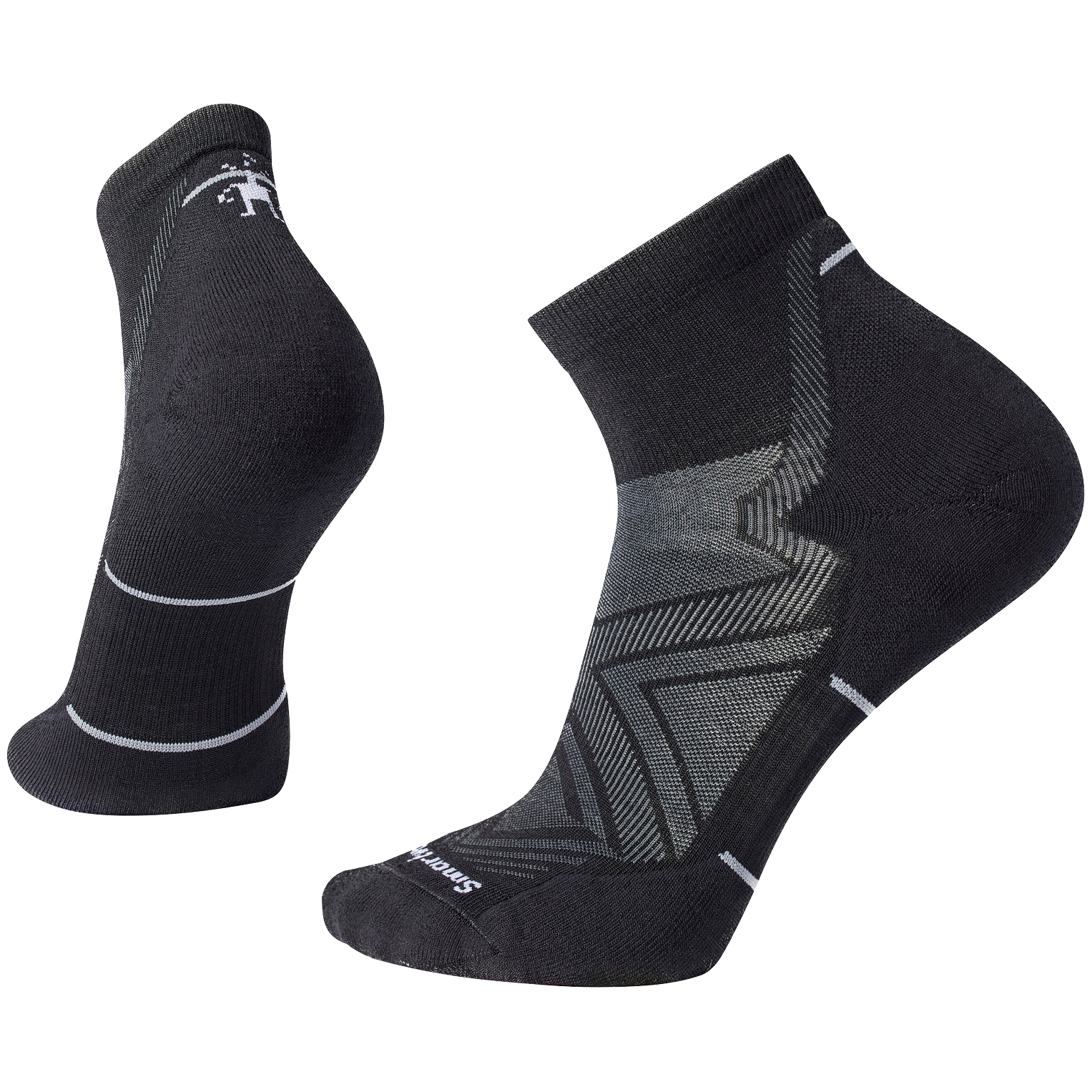 Damskie skarpetki za kostkę Smartwool Run Targeted Cushion Ankle Socks W Rozmiar skarpet: 42-45 / Kolor: szary