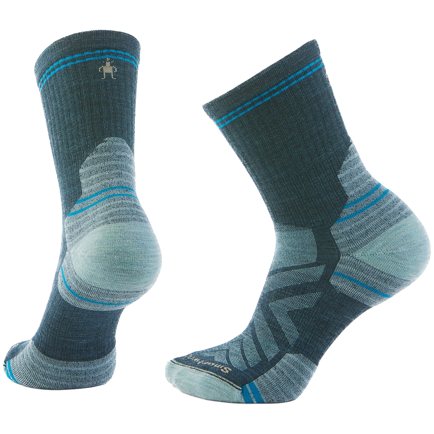Skarpety Smartwool Hike Targeted Cushion Mid Crew Socks Rozmiar skarpet: 38-41 / Kolor: niebieski