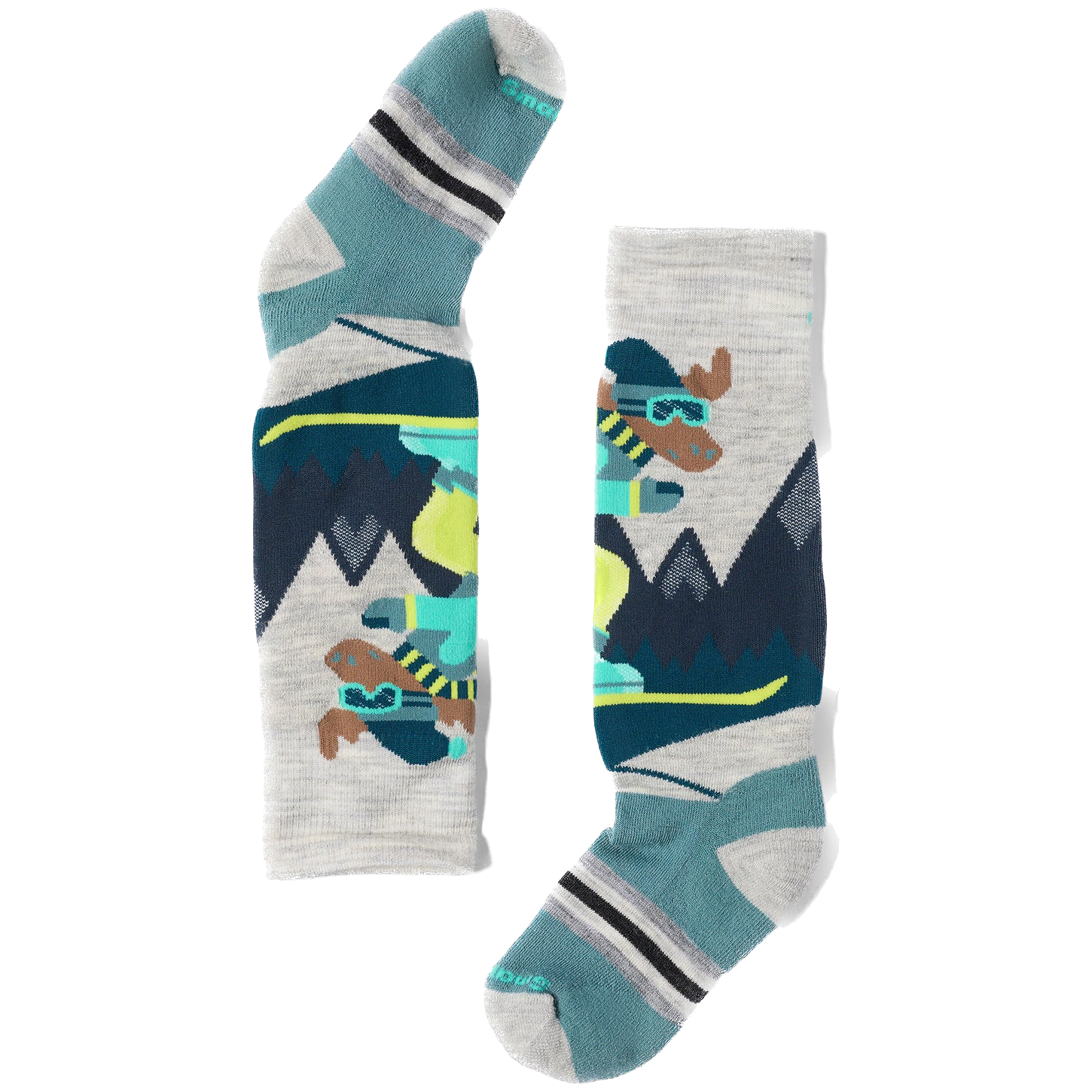 Skarpety dziecięce Smartwool Kids' Wintersport Full Cushion Mountain Moose OTC Socks Rozmiar skarpet: 26-28 / Kolor: szary