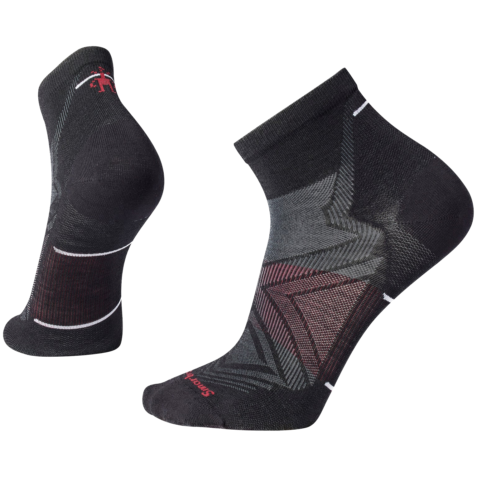 Skarpety Smartwool Run Zero Cushion Ankle Socks Rozmiar skarpet: 38-41 / Kolor: czarny
