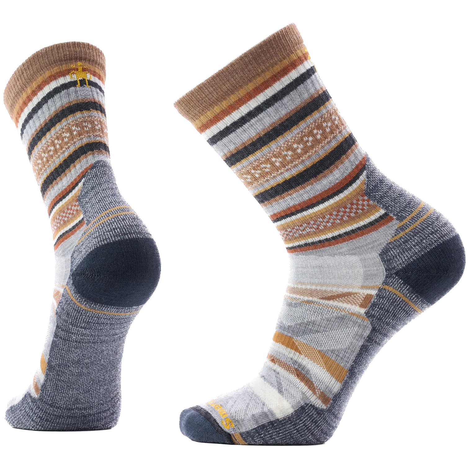 Skarpety Smartwool Hike Light Cushion Panorama Crew Socks Rozmiar skarpet: 46-49 / Kolor: brązowy