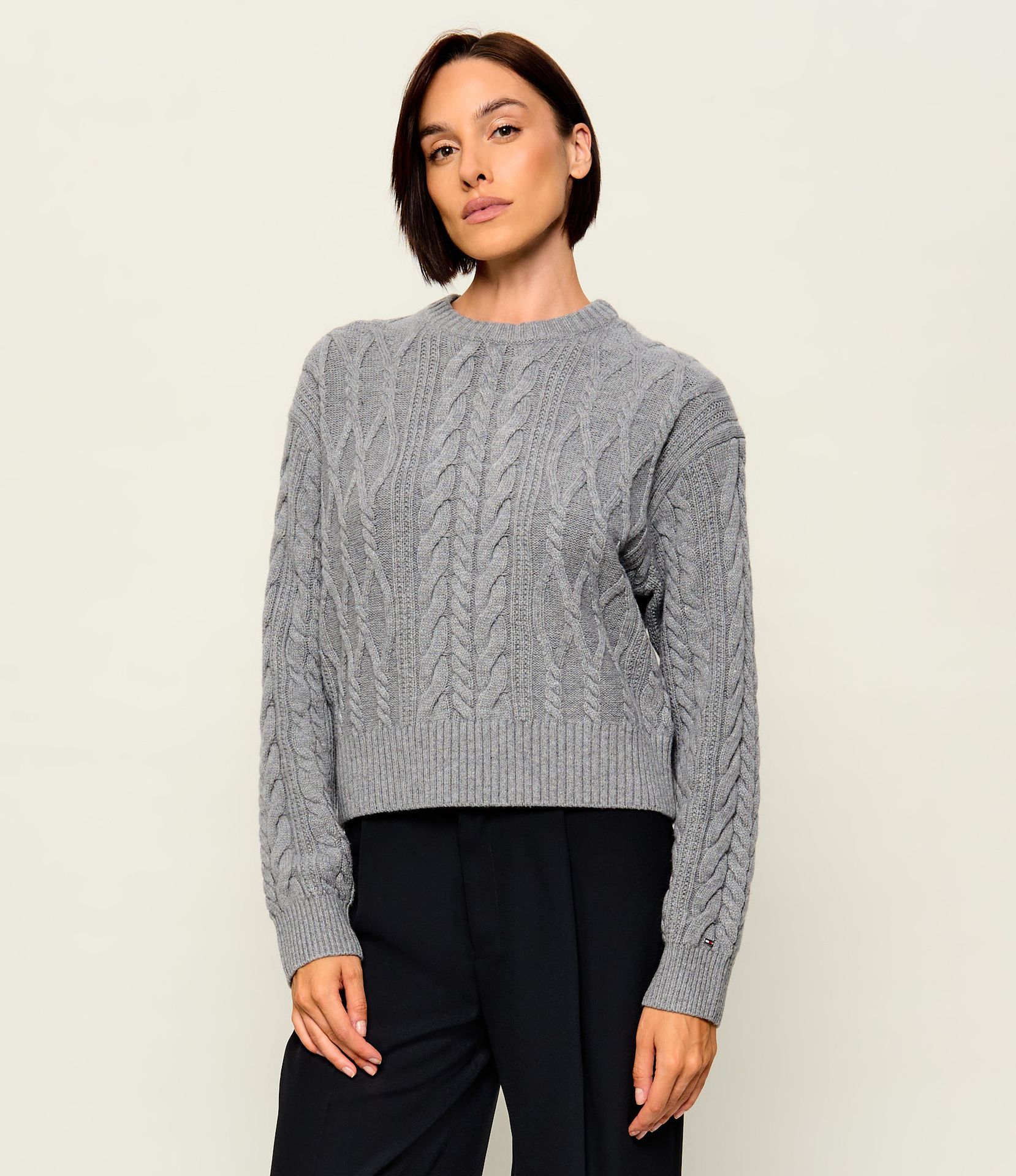 Tommy Hilfiger Sweter Loose fit z dodatkiem jedwabiu i wełny