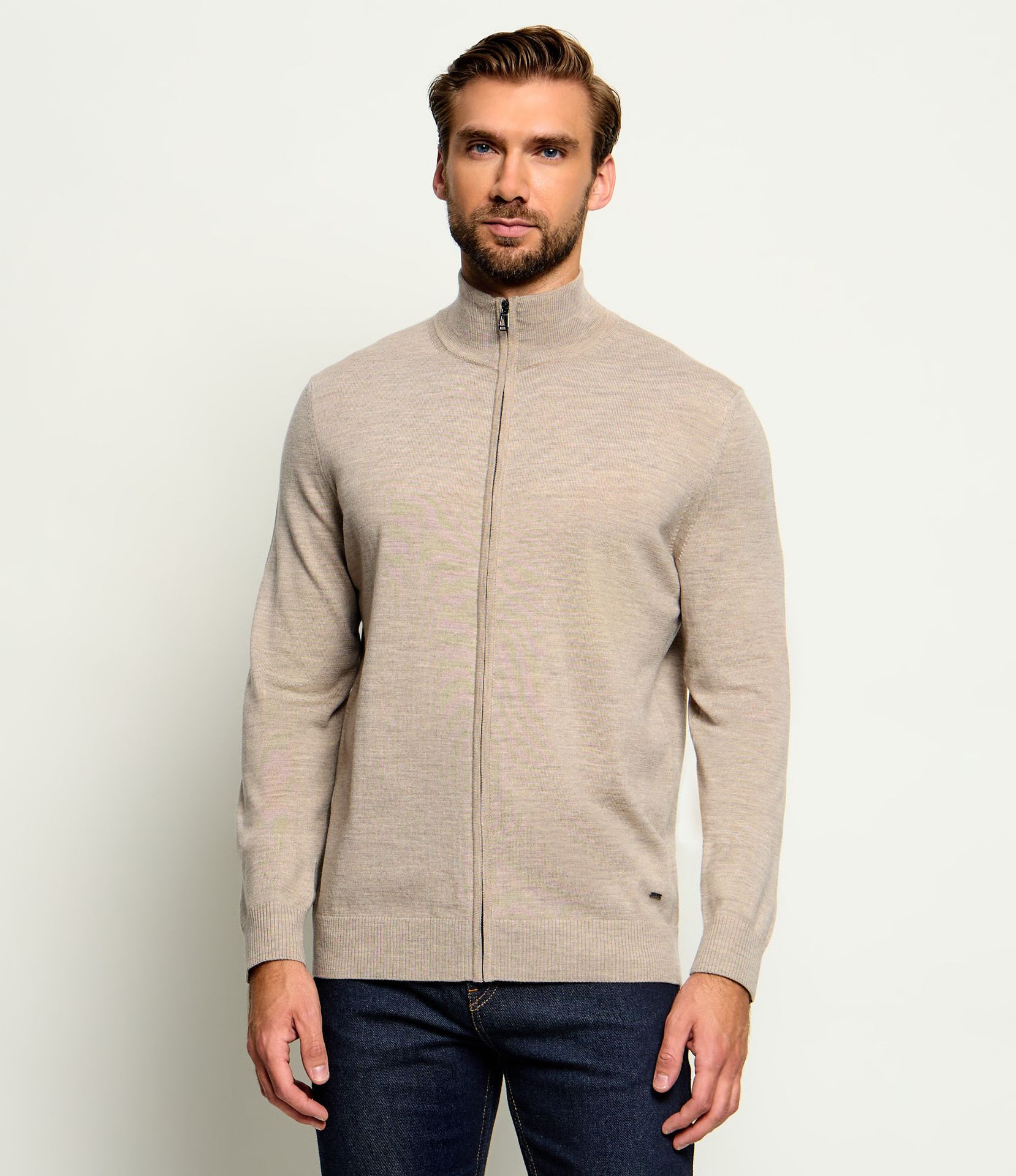 Joop! Wełniany kardigan Davis Regular Fit