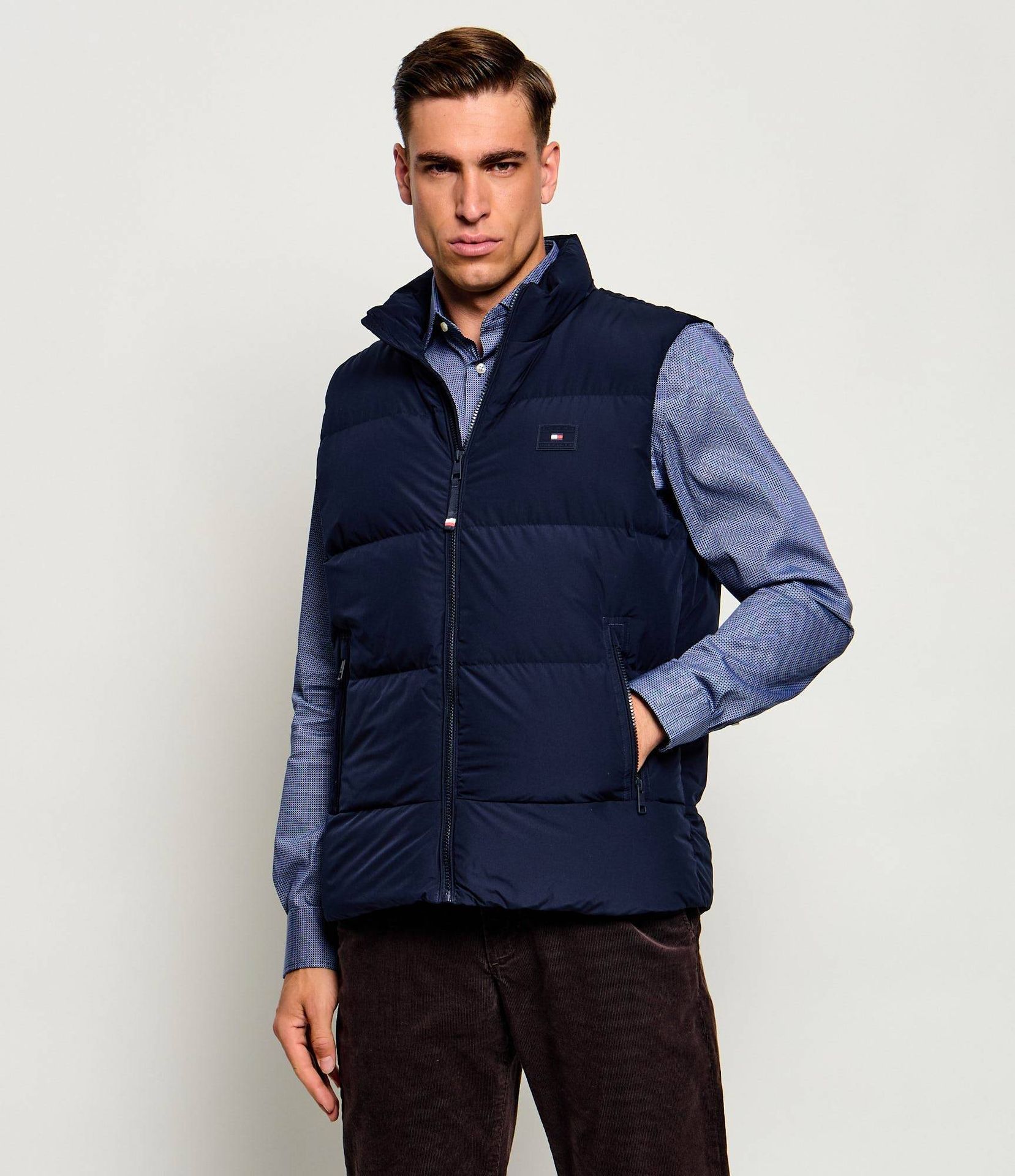 Tommy Hilfiger Puchowy bezrękawnik Regular Fit
