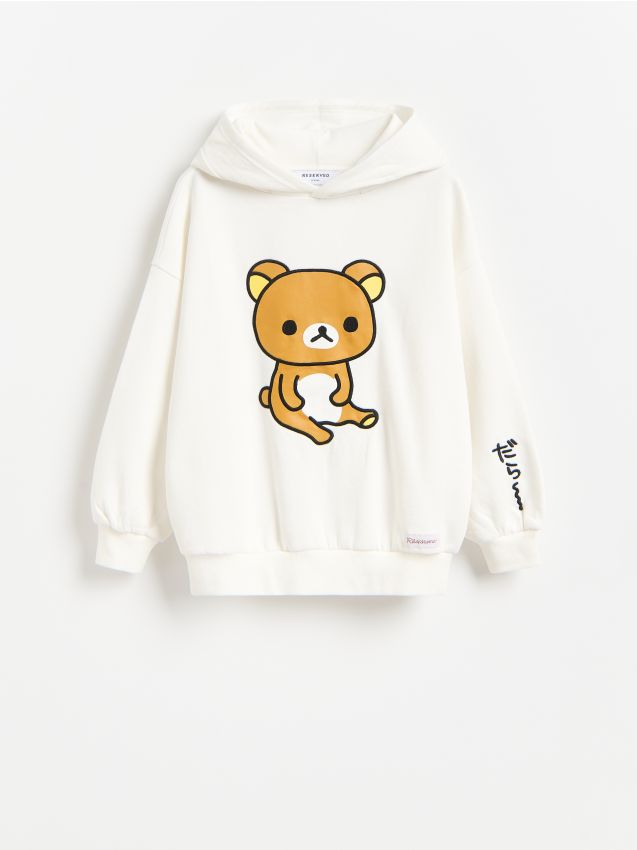 Reserved - Bluza Rilakkuma - złamana biel