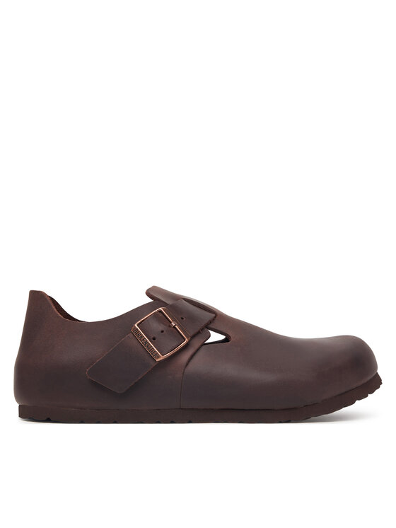 Birkenstock Półbuty London 166531 Brązowy ciemny