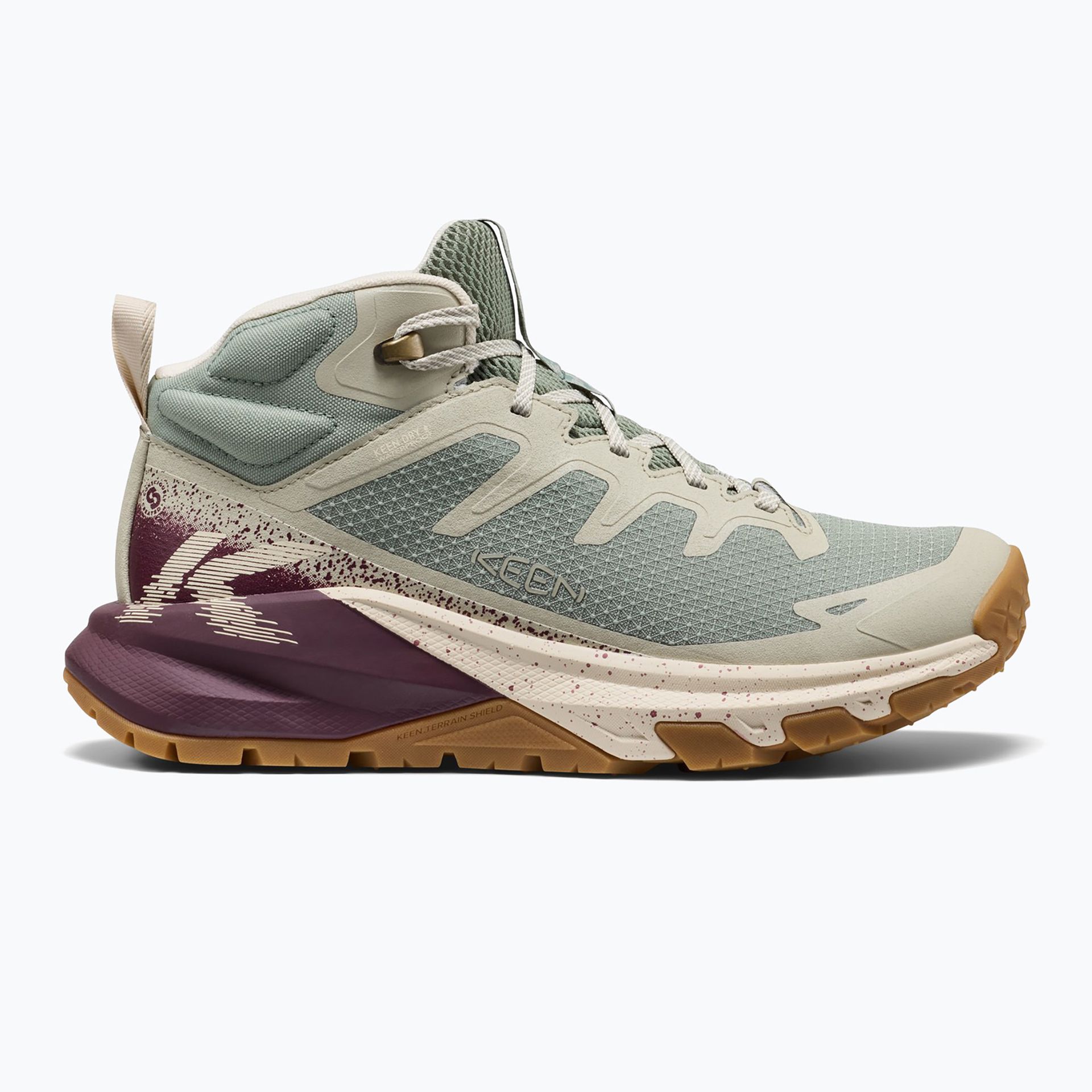 Buty turystyczne damskie Keen Targhee Apex Mid Wp - lily pad/fig rozmiar: 40