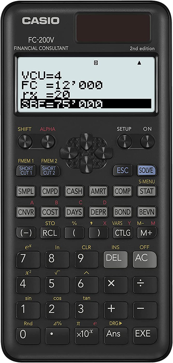 Casio Kalkulator FC200V2WET
