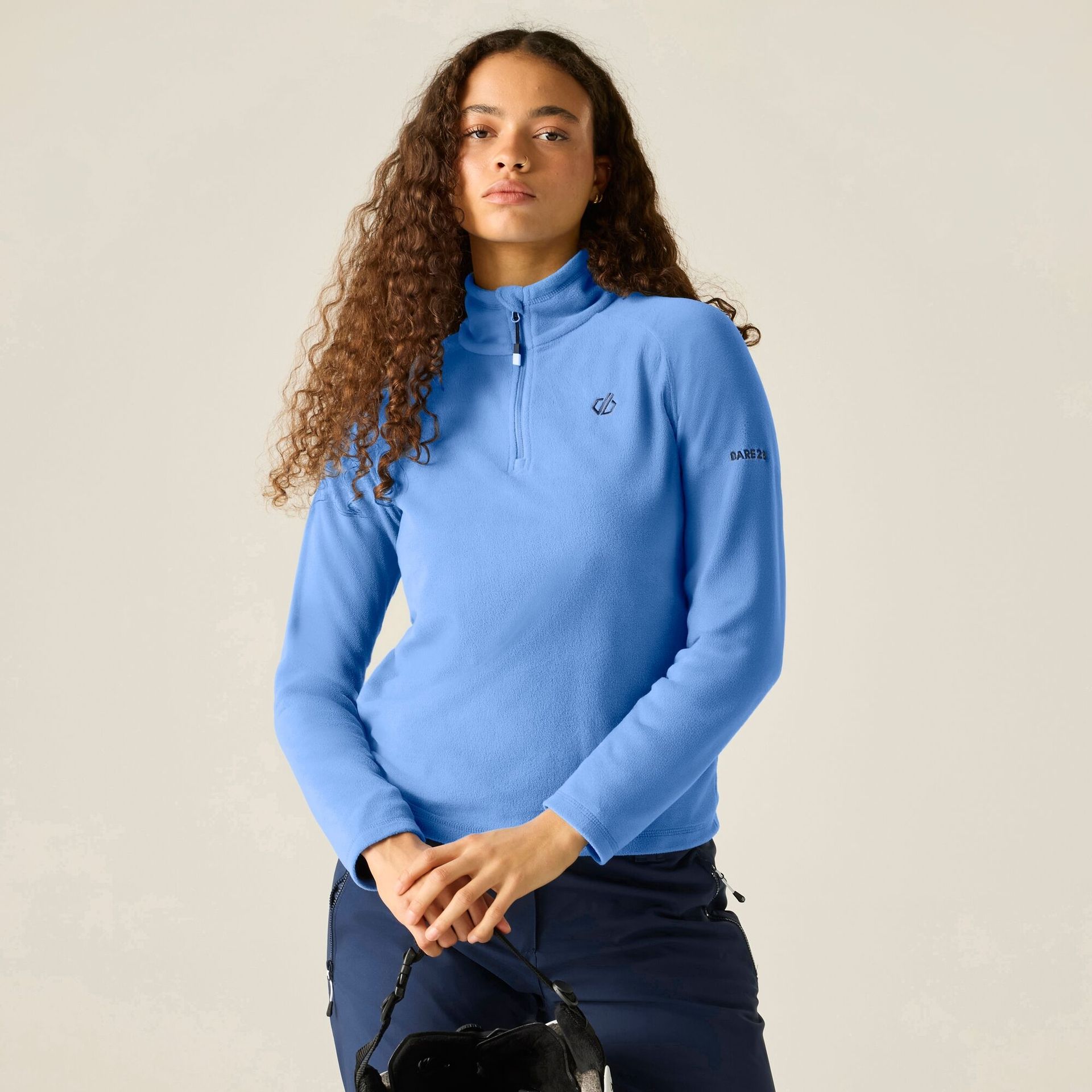 Dare 2b Bluza damska z suwakiem 1/4 Freeform II Niebieski, Rozmiar: 38
