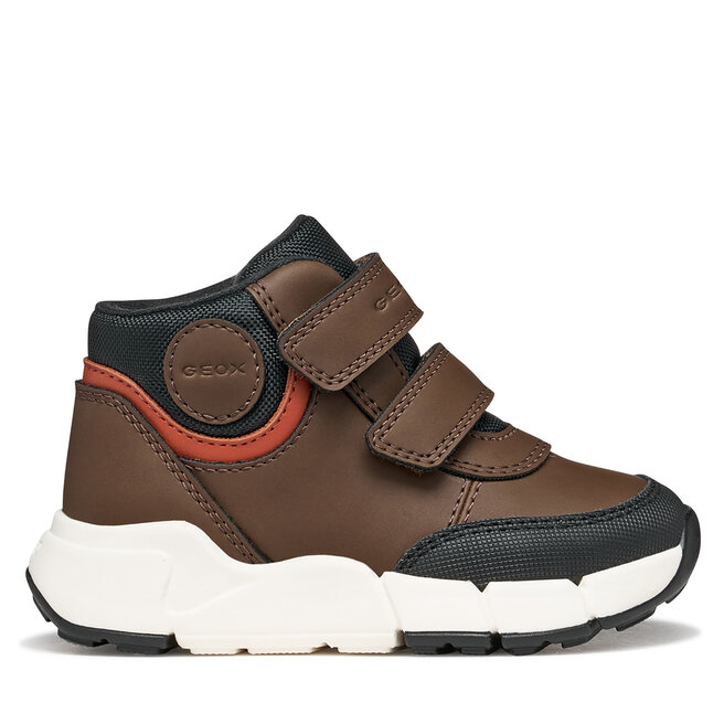 Trzewiki Geox B Flexyper Mini Boy B666GA 0MEBC C6R6B M Brązowy ciemny