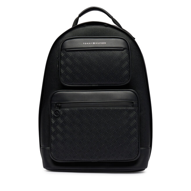 Plecak Tommy Hilfiger Th Modern Monogram Backpack AM0AM14683 Czarny