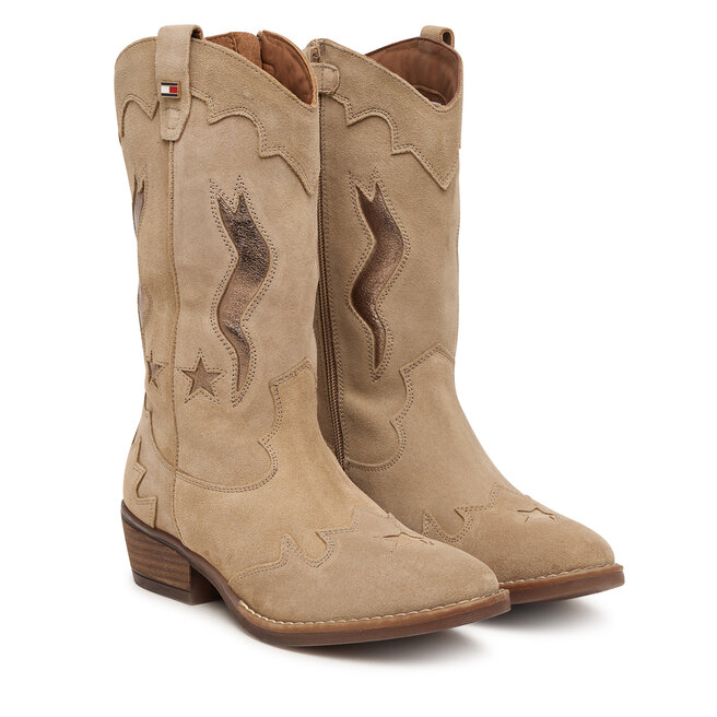 Kowbojki Tommy Hilfiger T3A6-35194-1429 Beżowy