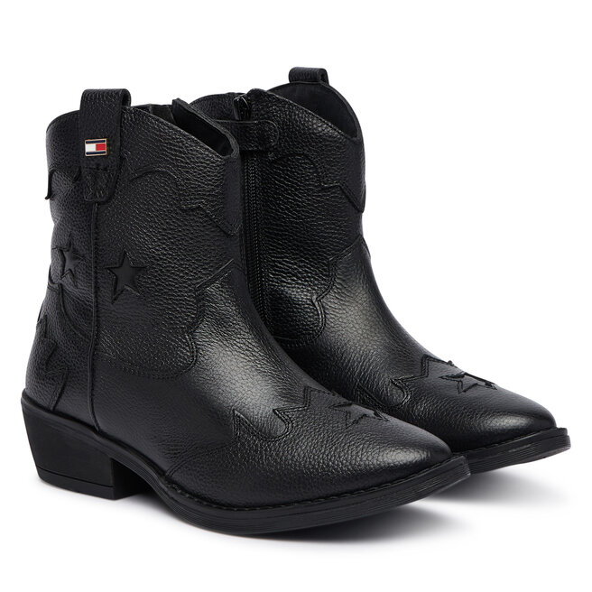 Kowbojki Tommy Hilfiger T3A5-35195-0036 Czarny