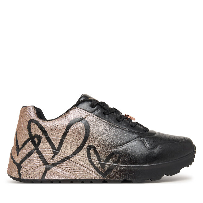 Sneakersy Skechers Jgoldcrown: Uno Lite - Heartdust Forever 310814L Czarny