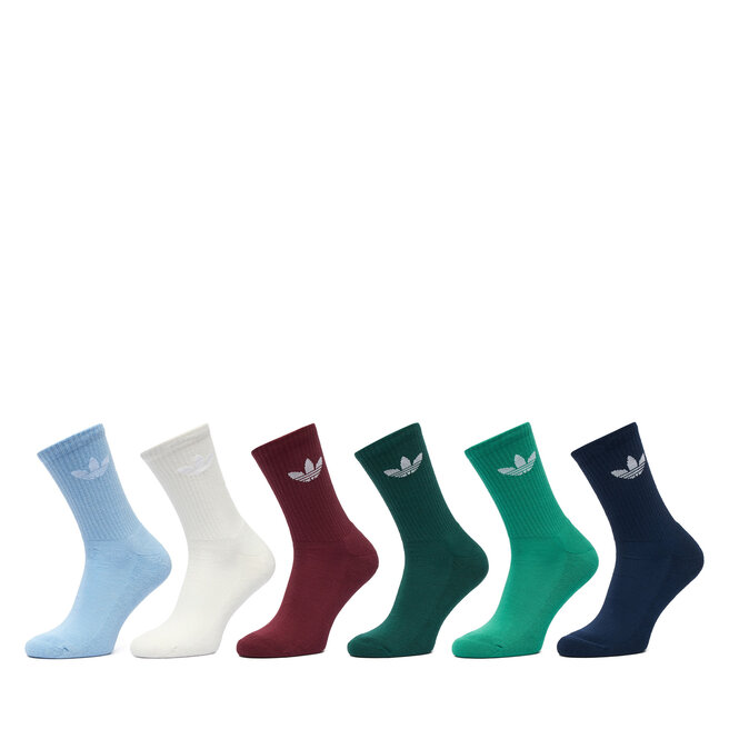Skarpety długie adidas Trefoil Cushion Crew Socks 6 Pairs JI9504 Kolorowy
