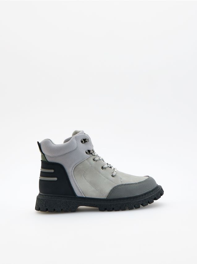 Reserved - Buty trekkingowe za kostkę - szary