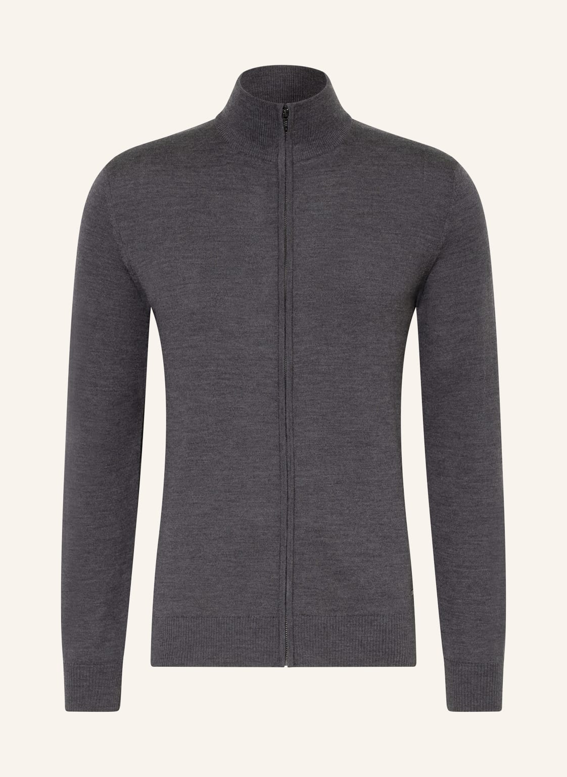 Joop! Kardigan Davis Z Wełny Merino grau