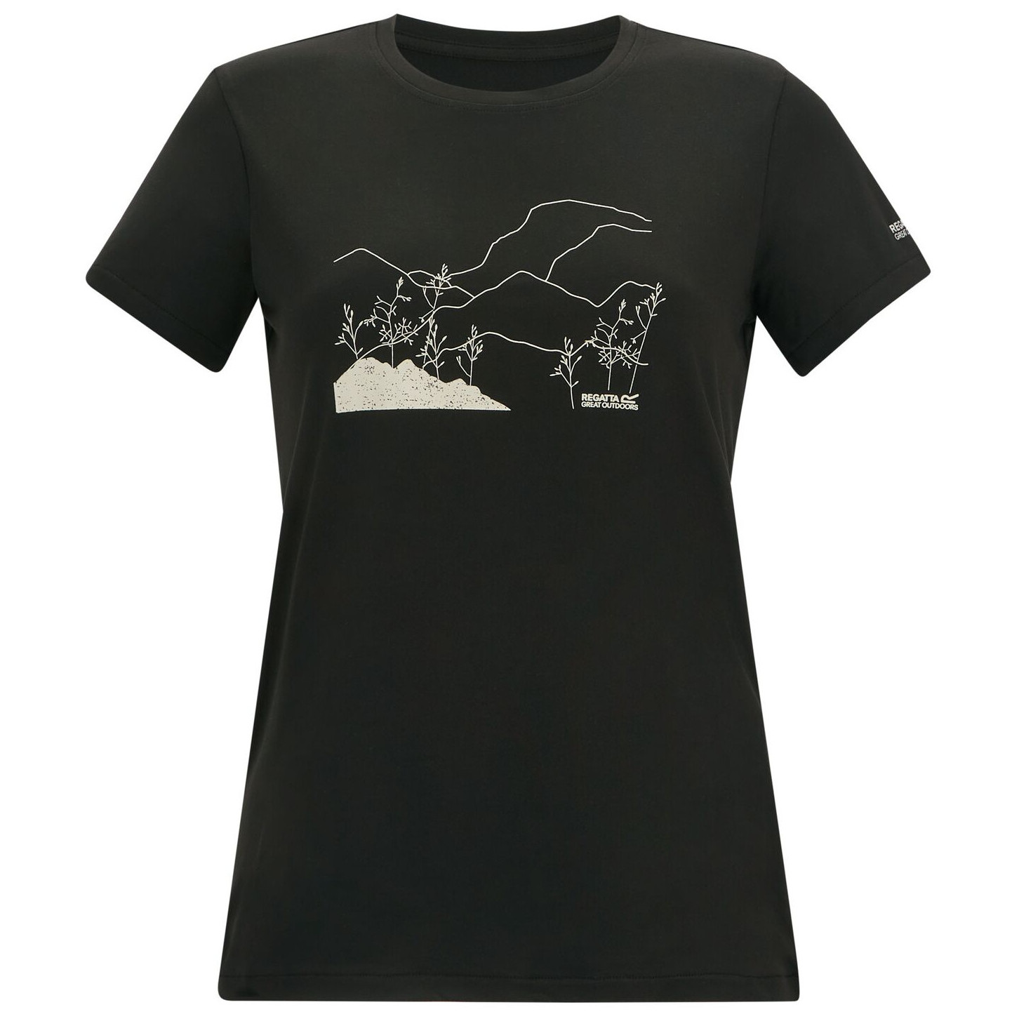 Koszulka damska Regatta Womens Fingal Stretch Rozmiar: 6XL / Kolor: czarny