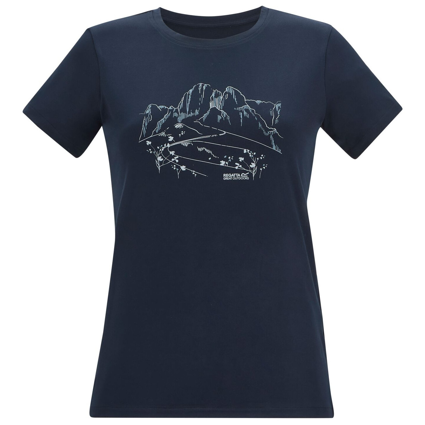 Koszulka damska Regatta Womens Fingal Stretch Rozmiar: 5XL / Kolor: ciemnoniebieski