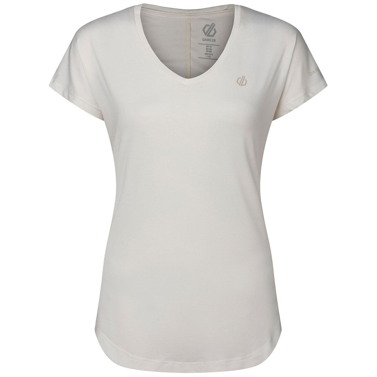 Koszulka damska Dare 2b Vigilant Tee Rozmiar: XXXL / Kolor: biały/szary