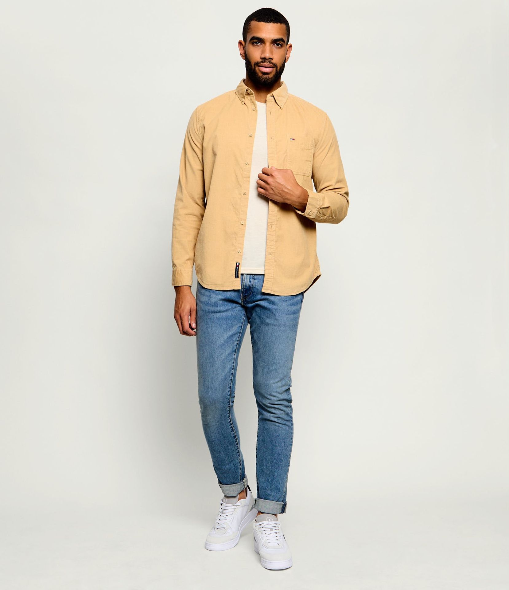 Tommy Jeans Koszula Regular Fit sztruks