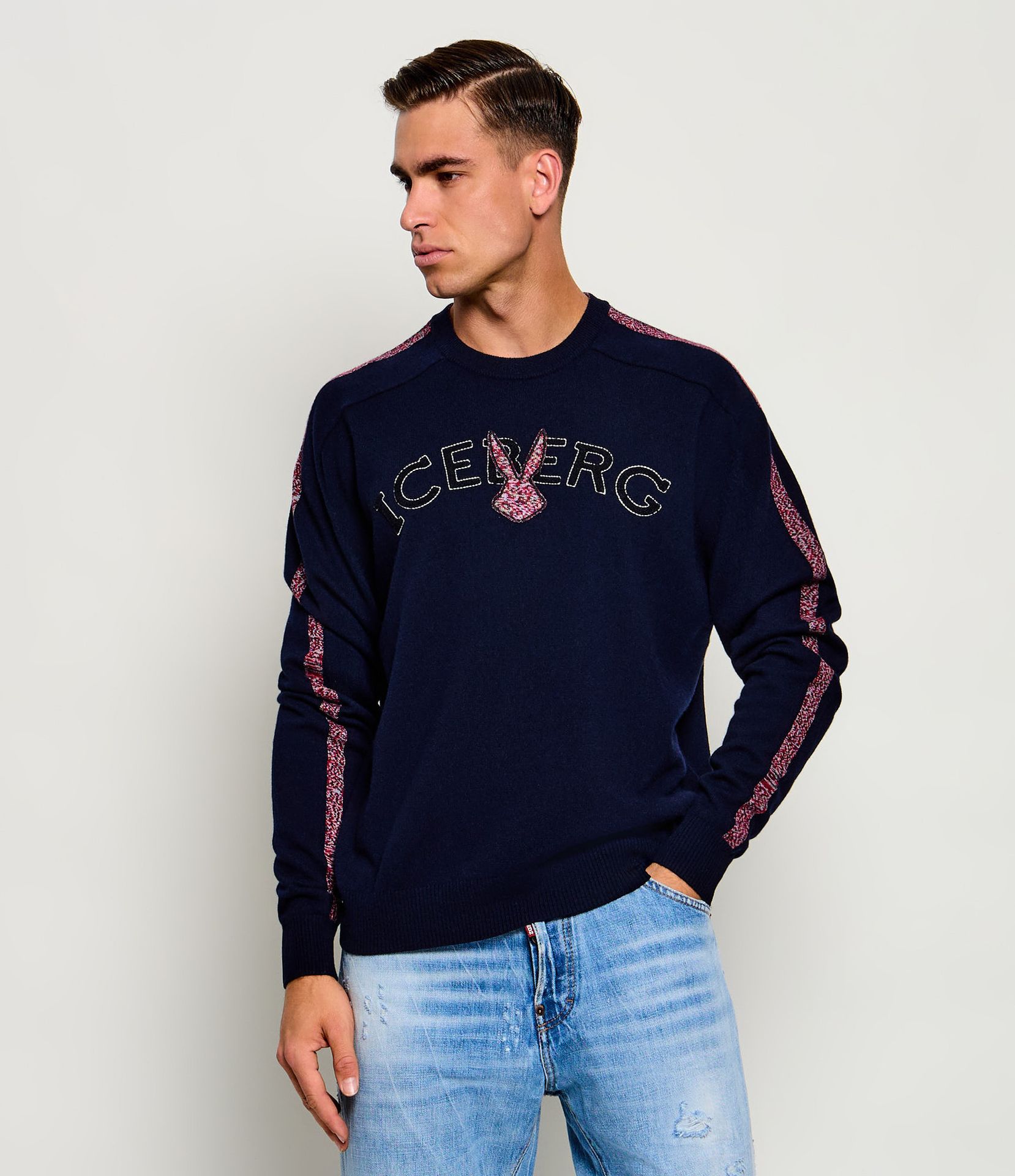 Iceberg Wełniany sweter Iceberg x Looney Tunes Regular Fit