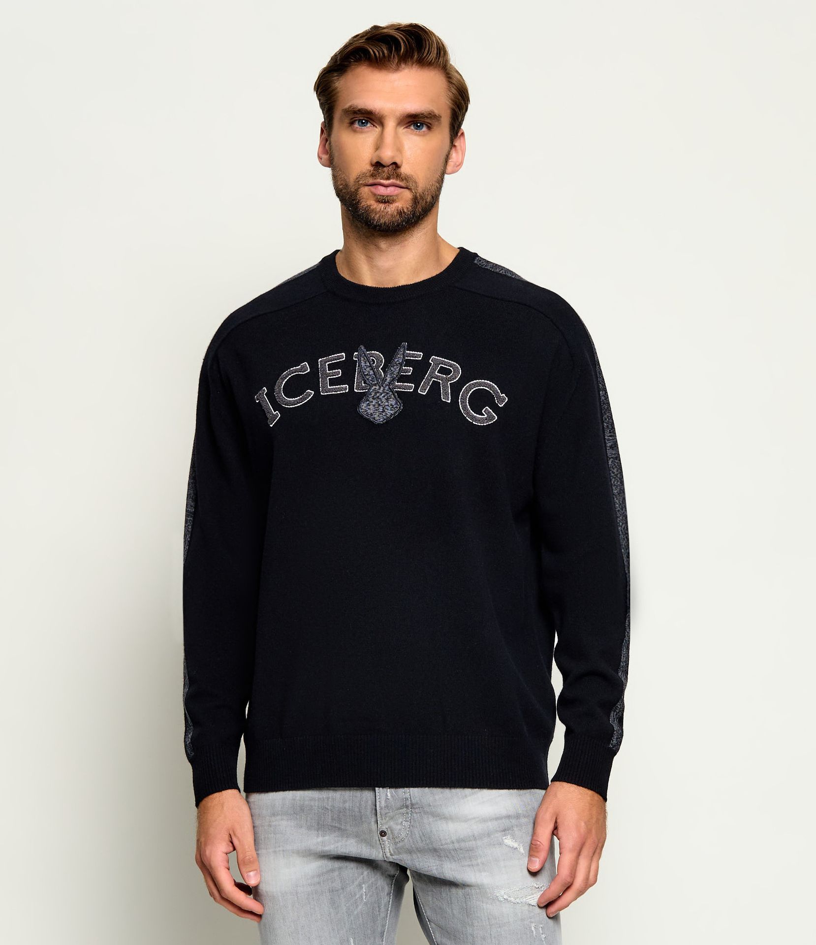 Iceberg Wełniany sweter Iceberg x Looney Tunes Regular Fit