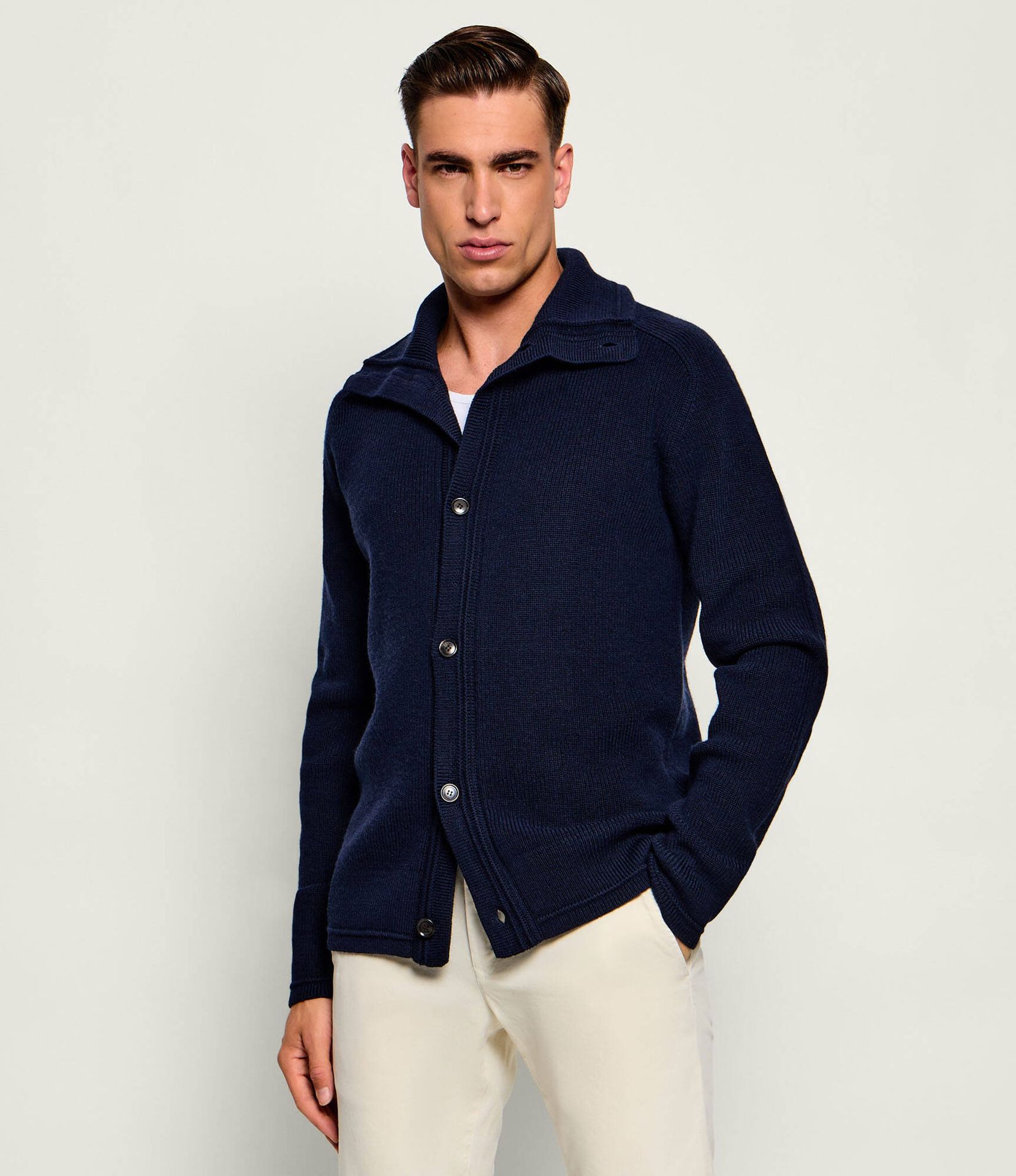 TIGER OF SWEDEN Wełniany kardigan Leander Regular Fit