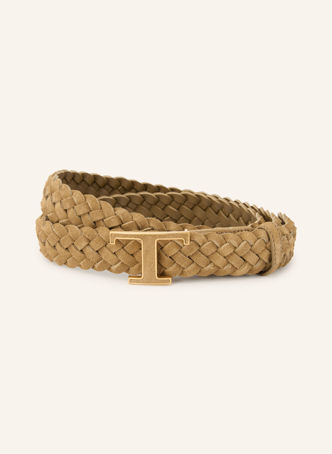 Tod's Pleciony Pasek Skórzany braun