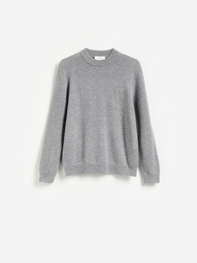 Reserved - Sweter z wełną - jasnoszary