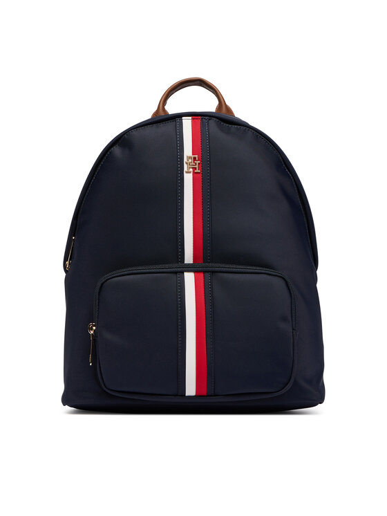 Tommy Hilfiger Plecak Popette Dome Backpack Corp AW0AW19243 Granatowy