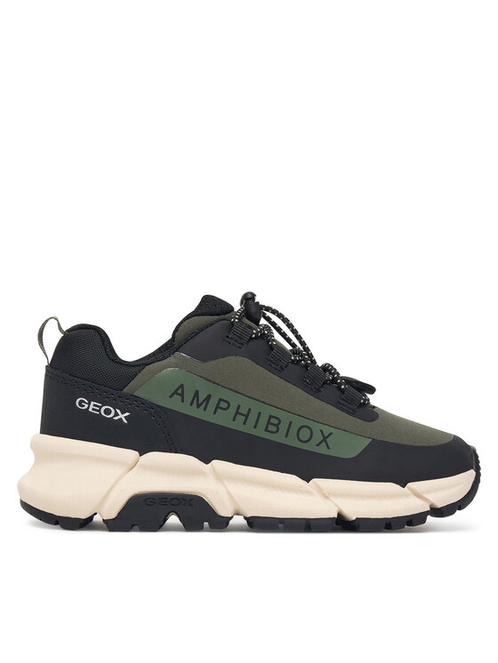 Geox Sneakersy J Flexyper Plus Boy B Abx J46LCC 0FU50 C0498 M Zielony ciemny