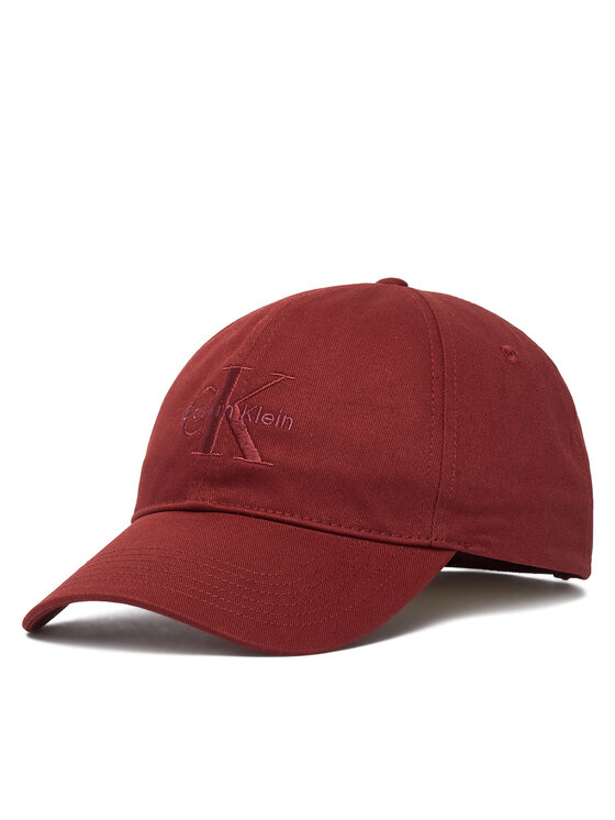 Calvin Klein Czapka z daszkiem Monologo Embroidery Baseball Cap LV04G5004G Czerwony