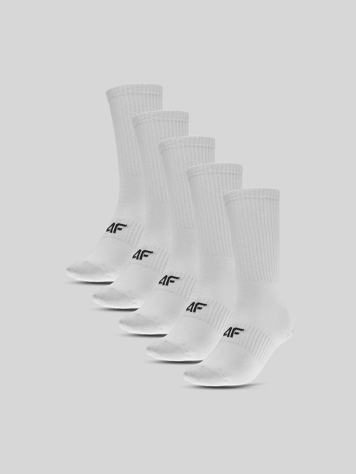 4F Skarpetki długie (5-pack) damskie - białe 39-42