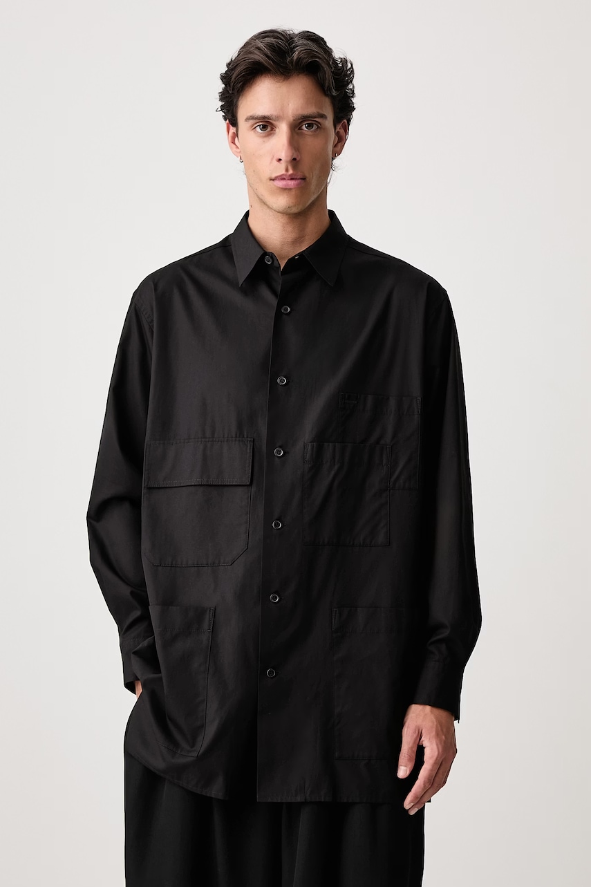 Yohji Yamamoto MULTI POCKET koszula bawełniana męska