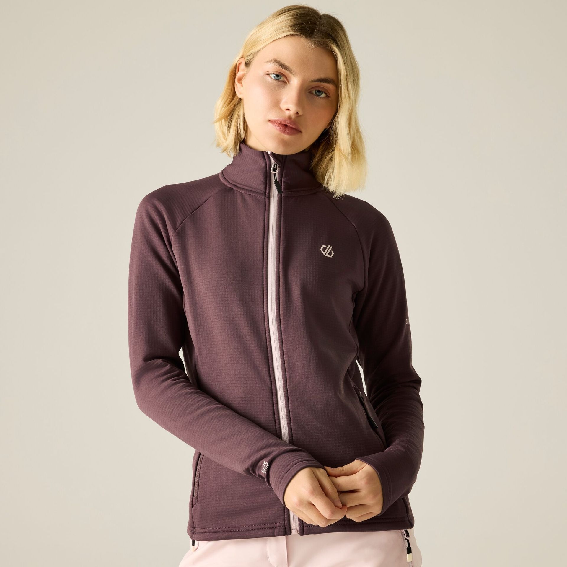Dare 2b Bluza damska rozsuwana Lowline Fioletowy, Rozmiar: 44