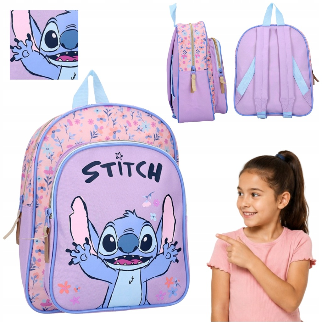 PLECAK PRZEDSZKOLNY DZIECIĘCY STITCH DLA DZIEWCZYNKI WYCIECZKOWY VADOBAG