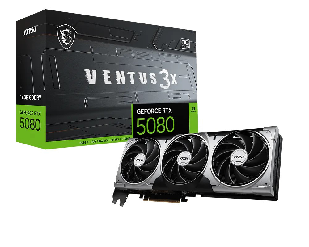 MSI RTX 5080 16G VENTUS 3X OC BLACK 912-V531-680