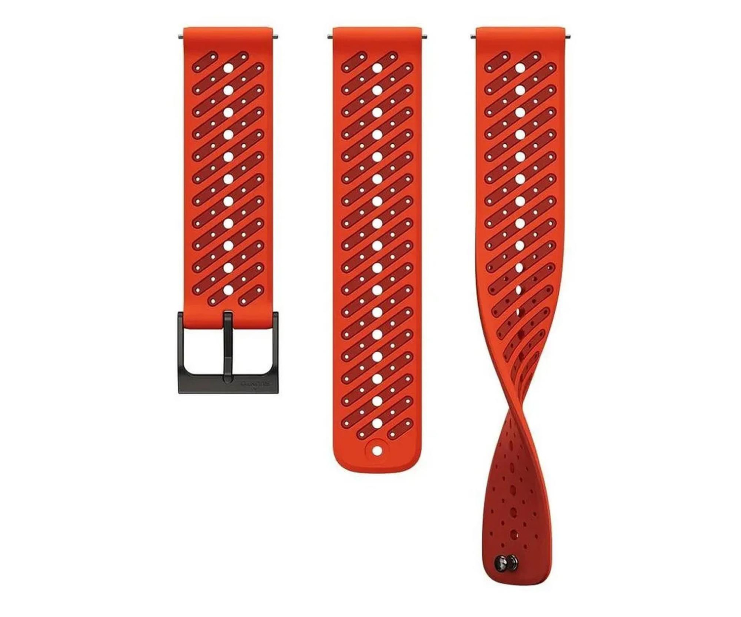 Suunto 22mm Athletic 8 Silicone Strap Coral Orange S+M