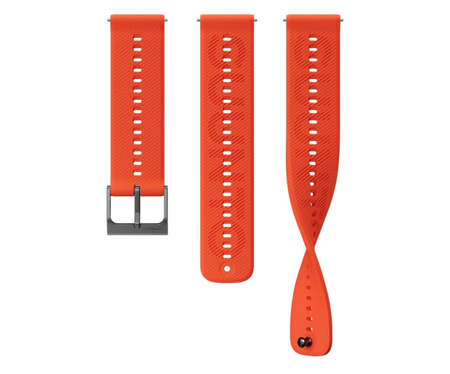 Suunto 22mm Athletic 6 Silicone Strap Coral Orange S+M