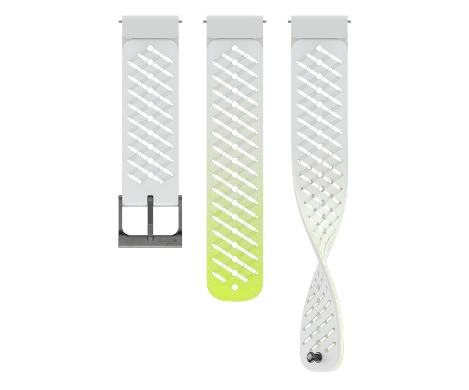 Suunto 22mm Athletic 5 Silicone Strap Canary White S+M